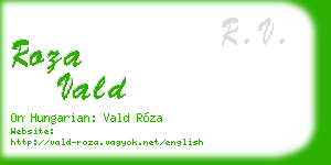 roza vald business card